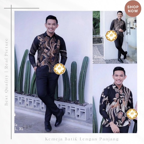 Rambe Batik Indonesia - Batik Kemeja Panjang Berkualitas F9