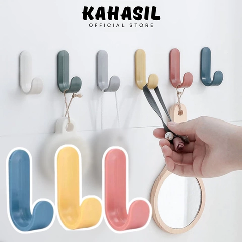 KAHASIL - Gantungan Hook Cantolan Hanger Tempel Tembok Kuat Dinding Baju Serbaguna KMJ071