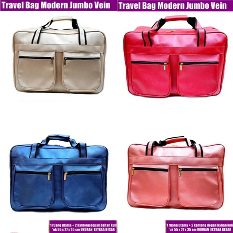 Lanc Fashion - Tas Jumbo Kulit traveling Modern Vein Big Size