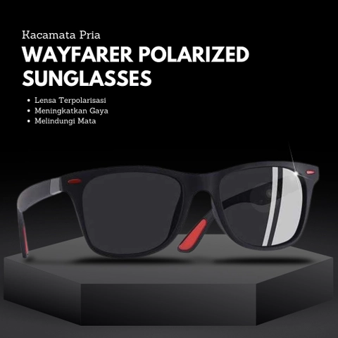 RAYATORY - Kacamata Wayfarer Polarized Sunglasses TR90 - P21