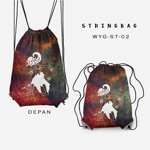 Dewani - Stringbag Full Print ST-WYG-02 Tas Serut Seri Wayang
