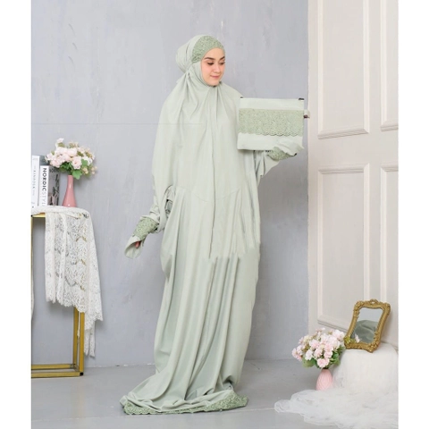 SRIAYU COLLECTION - Mukena Terusan Khadijah Best Seller Katun Mikro