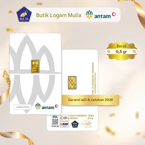 Emas ANTAM - 0,5 gr 2026