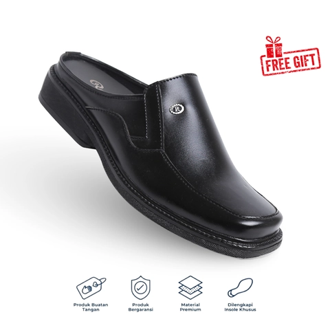 Catenzo Official - Raindoz - Sepatu Bustong Pria Hitam RWW 009