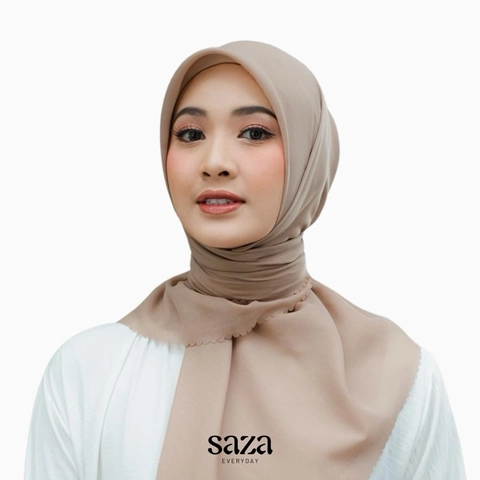 SAZA Everyday - Jilbab Segiempat Aira Voal SQ Khaki