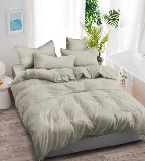 LADY ROSE OFFICIAL - ALOHA Bed Cover King Emboss Silver