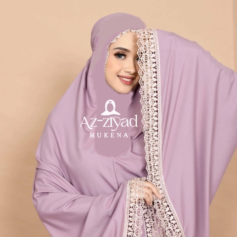 Azziyad Mukena - Mukena Dewasa polos Katun Mikro Premium renda gyper
