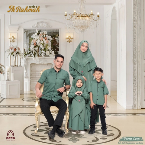 Arra - Baju Sarimbit Ar Rahmah 01 Forest Green