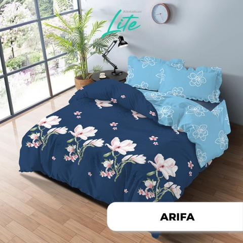 Kintakun - Kintakun - Kintakun LITE Bed Cover Set Fitted 160/180 Minimalis Aesthetic Microfiber 20 cm