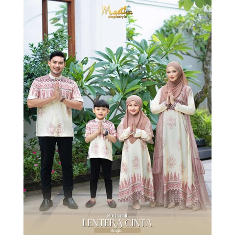 Maetha - Sarimbit Keluarga Family Set Couple Beige Lentera Cinta Series
