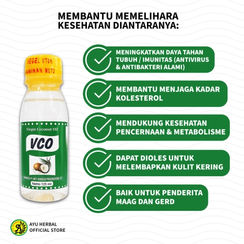 CV. Ayu Group - VCO MUMTAZA - Minyak Kelapa Murni - Herbal Imunitas & Daya Tahan Tubuh - Suplemen Kesehatan