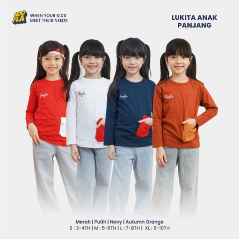 Hoofla - Kaos Anak Panjang Lukita Sarimbit Series