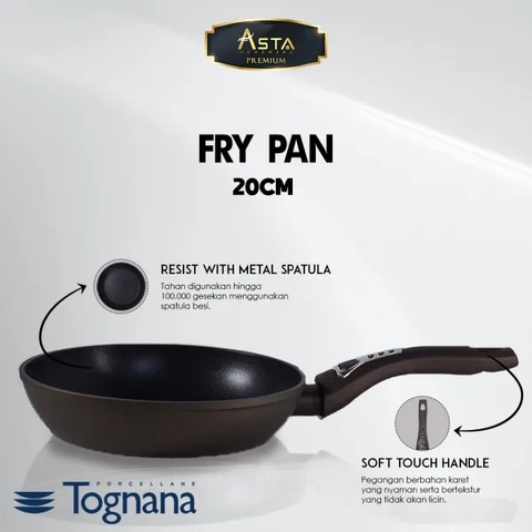 Asta Homeware - Asta Premium Fry Pan Tognana 20cm