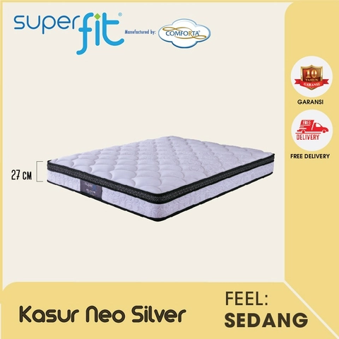 Comforta - SUPERFIT By Comforta Springbed Neo Silver Mattress Only