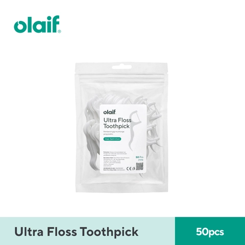 Olaif Ultra Floss Toothpick - Tusuk Gigi Floss - 50pcs