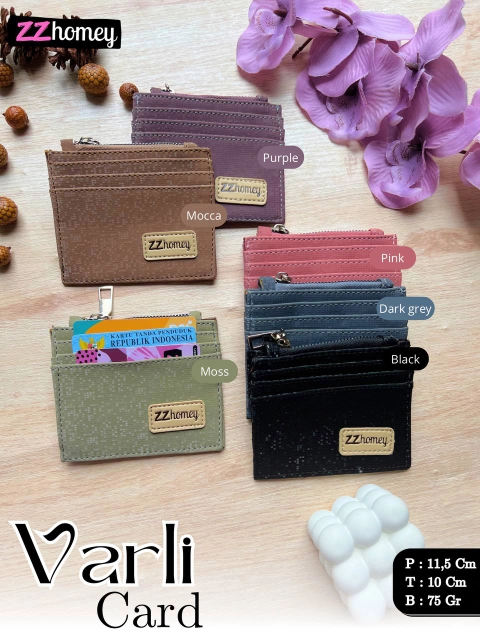 Fashopid - ZZHOMEY DOMPET KARTU WANITA VARLI CARD WALLET