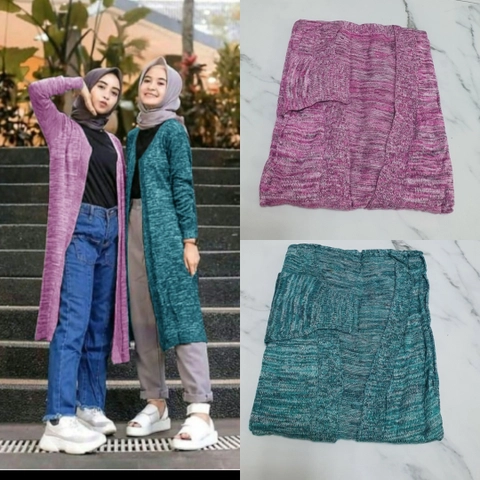 astro - longcardigan rajut realpict