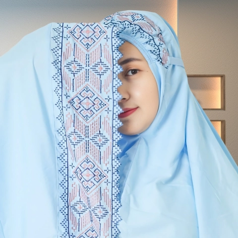 Teeca - Mukena Dewasa Songket Bordir Salima