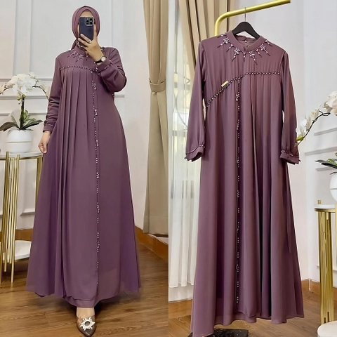 Alifa Shop - Gamis Terbaru/Gamis Lebaran/Dress Hanifah/Gamis Syari