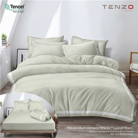 LADY ROSE OFFICIAL - Tenzo - Bed Cover Tencel Set Stone