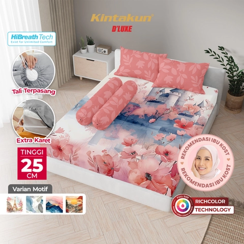 Kintakun - Kintakun Digital Printing 3D Sprei 120/160/180 Lembut Nyaman T25 Double Karet - Multivariant