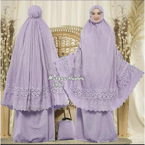 SRIAYU COLLECTION - Mukena Dewasa Hawwa Katun Paris Premium