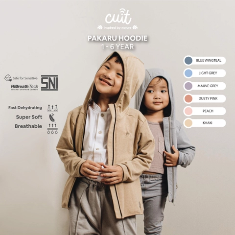 Kintakun Baby - KINTAKUN BABY X CUIT Pakaru Jaket Hoodie Zipper Anak Perempuan dan Laki-Laki
