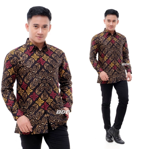 Batik Berjaya - Kemeja lengan panjang batik rator