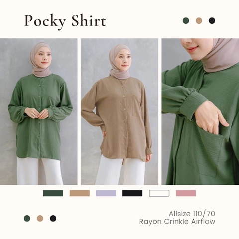 Modesee - Crinkle Pocky Shirt