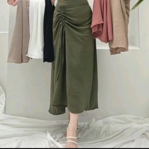 Amha Collection - ROK SPAN SERUT AIRFLOW CRINKLE DEWASA