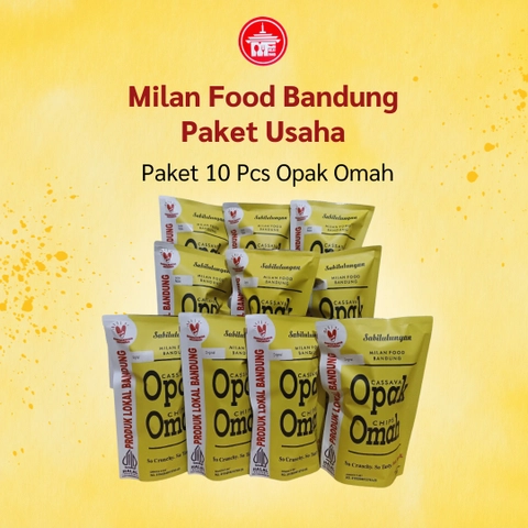 Milan Food Bandung - Paket Usaha 10 pcs (NEW) Opak Omah Snack Makanan Ringan 60gr