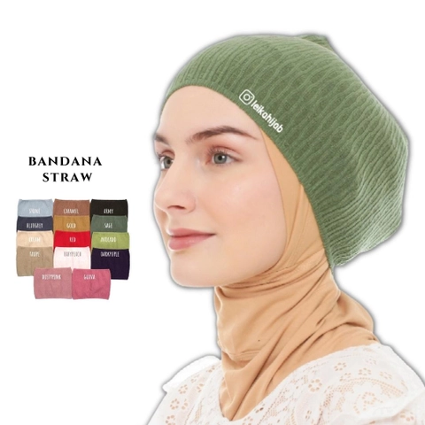 Leika Hijab - Bandana Rajut Straw