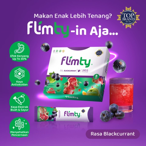 Flimty - Flimty Fiber ORIGINAL 1 BOX isi 16 sachet Suplemen Diet dan Detox Pelangsing Herbal Alami