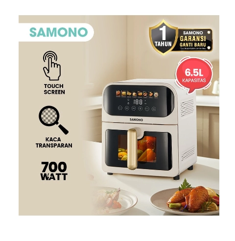 UTAMAMEGA - Air Fryer Samono SW-AFW65 Digital Touchscreen Transparan Low Watt