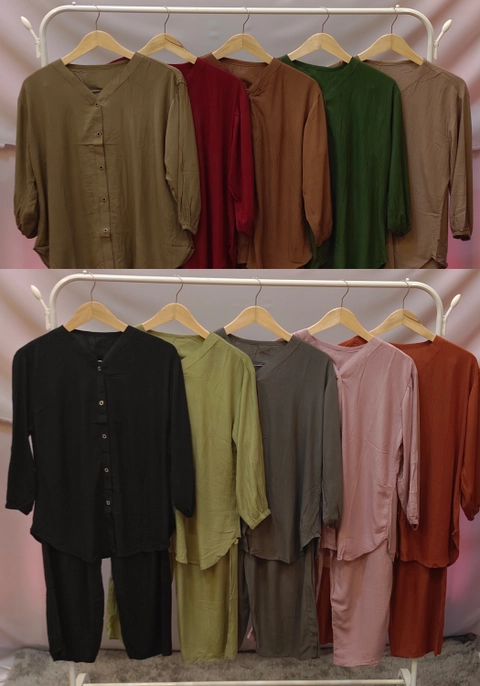 Amha Collection - ONE SET CRINKLE DEWASA LENGAN 7/8 PREMIUM