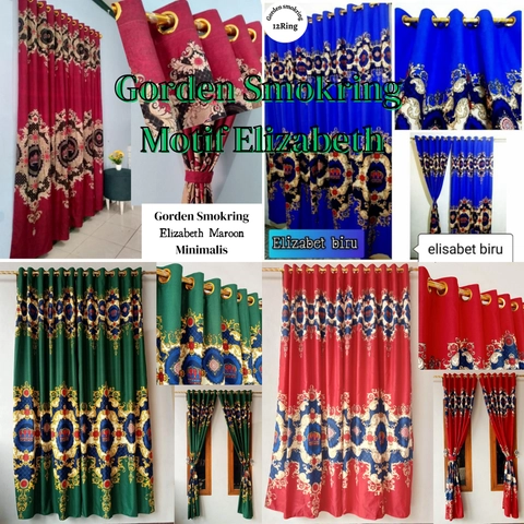 Dyas Collection - Gorden jendela Smokring 12 Ring motif Elizabeth