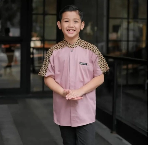 Khisna collection - Baju Koko anak lengan pendek BEST SELLER