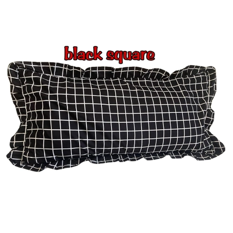 Galeripuko - Black Square Sarung Bantal Cinta ukuran Jumbo