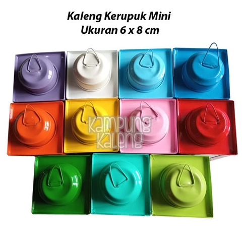 Kampung Kaleng - Kaleng Kerupuk Mini Ukuran 6 x 8 cm