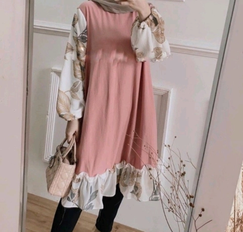 Bursanekashop - fina tunik / tunik muslimah / blouse tunik wanita muslim