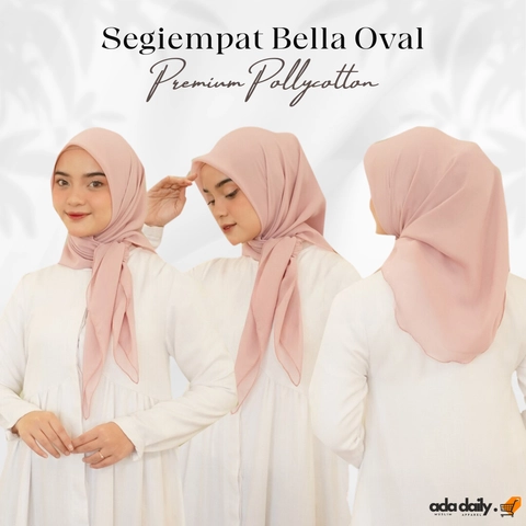 Acla Daily - Jilbab Segiempat Bella Square Oval 2 Lapis
