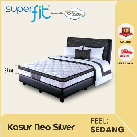 Comforta - SUPERFIT By Comforta Springbed Neo Silver Fullset
