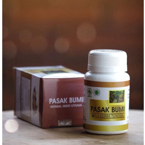 Herbal Indo Utama - Kapsul PASAK BUMI Herbal Tingkatkan Kesuburan Pria Herbal Indo Utama isi 60 Kaps