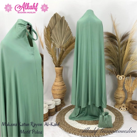 Al Kahf - Mukena Dewasa Rayon Polos Jumbo