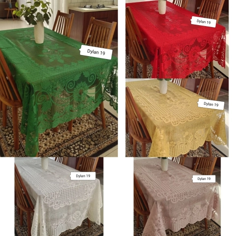 Dylan 19 [TA] - Dylan 19 - Taplak meja makan neverending / taplak meja makan kain embos minimalis
