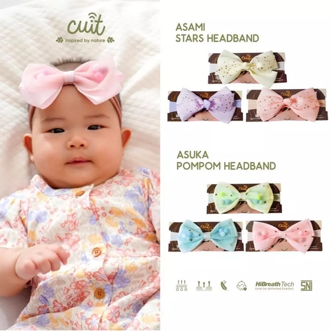 Kintakun Baby - Kintakun Baby X CUIT Baby Headband Pita Pompom Bandana Bayi - Asuka Asami