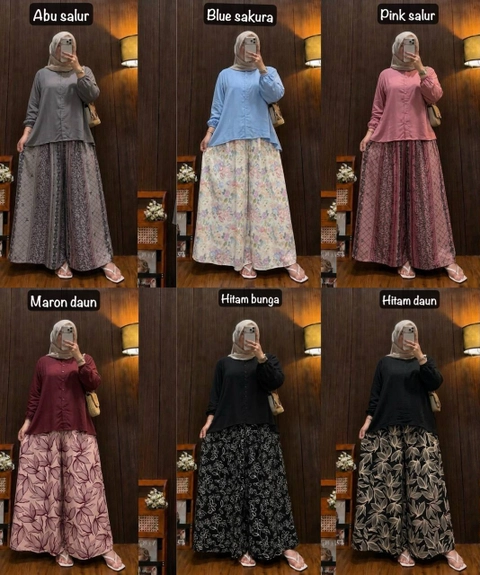 Khisna collection - Set kulot lebar Rengganis dewasa best
