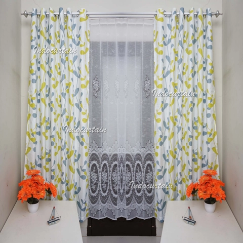 Indocurtain - Gorden Jendela Katun Minimalis Smokring Montero Series