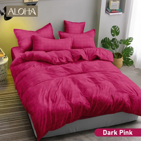 Dylan 19 [TA] - Bedcover Set Aloha Polos 180x200 - Dark Pink
