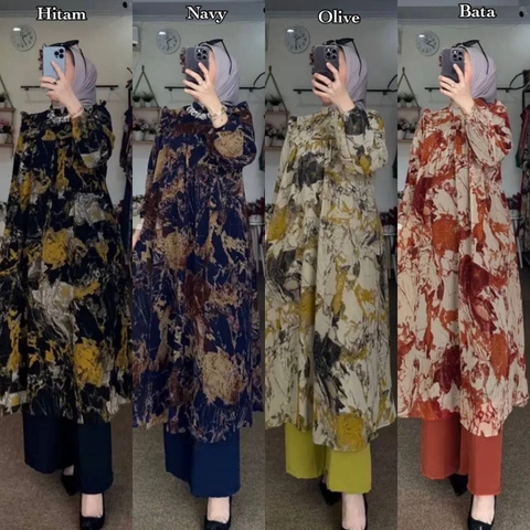 Khisna collection - New set long tunik wanita Nadira best seller